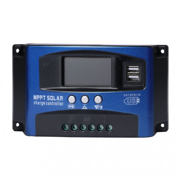 100A Solar Panel Charge Controller 12V 24V Regulator USB MPPT Battery Image 2