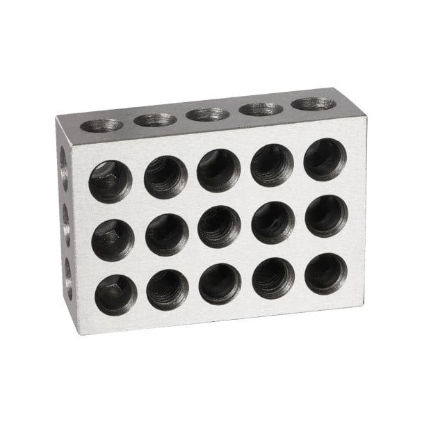 123 Block Set 1-2-3 Blocks 23 Holes Machinist 1 Pair Image 2