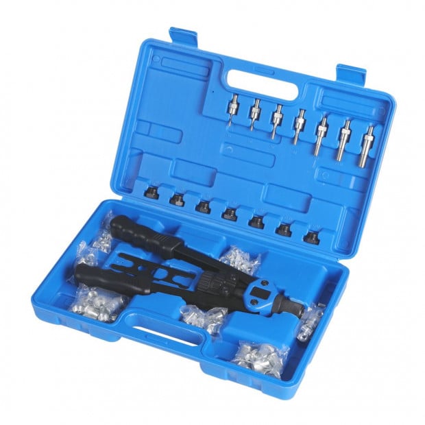 110Pcs Nut Riveter Kit Mandrels Riveting Gun Tool Kit Thread M3-M12 Image 2