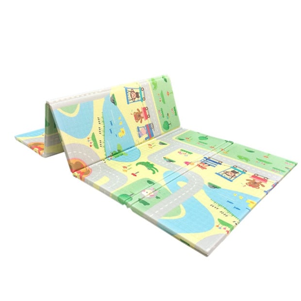 Kids Play Mat Baby Crawling Pad Floor Foldable XPE Foam Non-slip Star Image 2