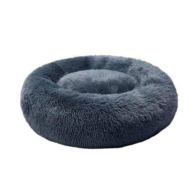 Pet Bed Cat Dog Donut Nest Calming Kennel Sleeping Dark Grey 3XL Image 2