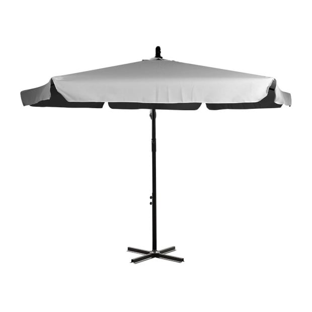 3M Patio Outdoor Umbrella Cantilever Grey Image 2