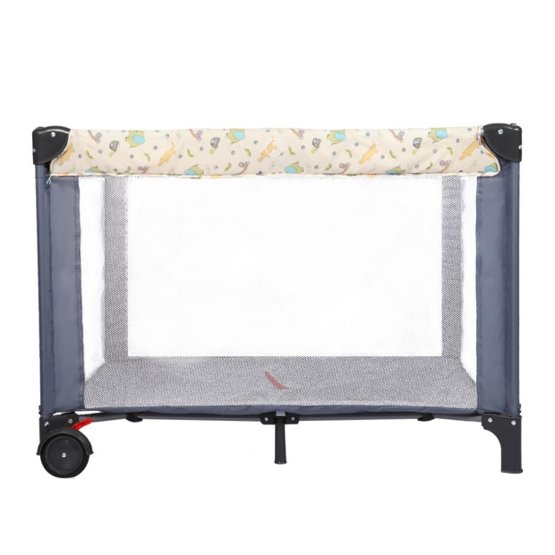 Baby Cot Bed Crib Bassinet Safety Rails Bumper Fence Foldable Travel Image 2