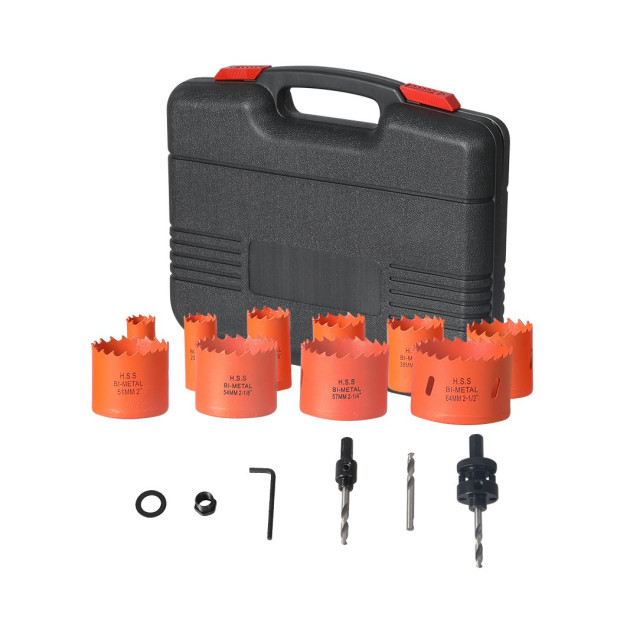Hole Saw Set Metal Wood Cutting High Speed Wood PVC Plastic 16PCS Image 2
