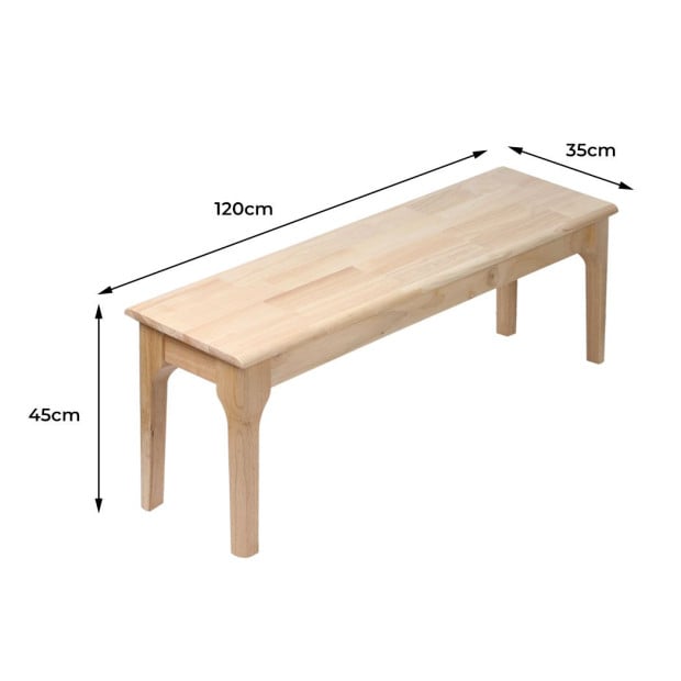 Dining Chairs Bench Seat Side Wood Contemporary Furniture Oak Image 2