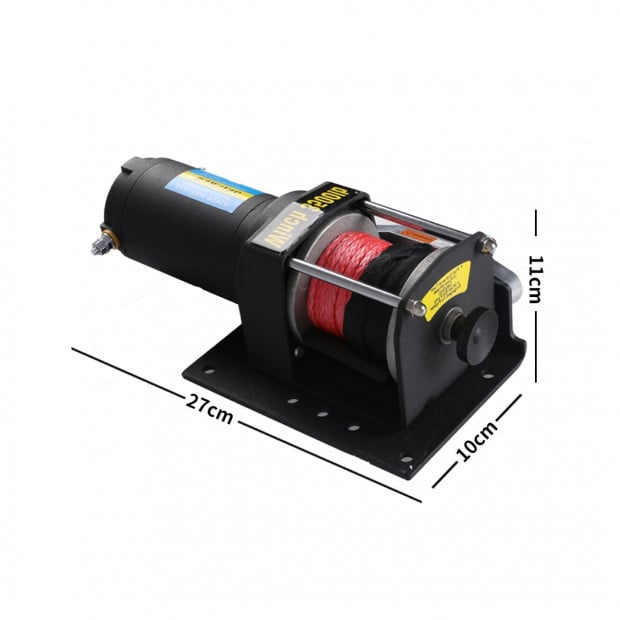 Electric Winch 3500LBS/1590KGS Wireless Control 12V Synthetic Rope Image 3