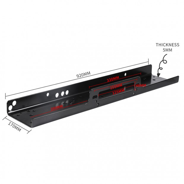 Winch Cradle Mounting Plate Truck Trailer Steel 8000lbs to 12000 lbs Image 3