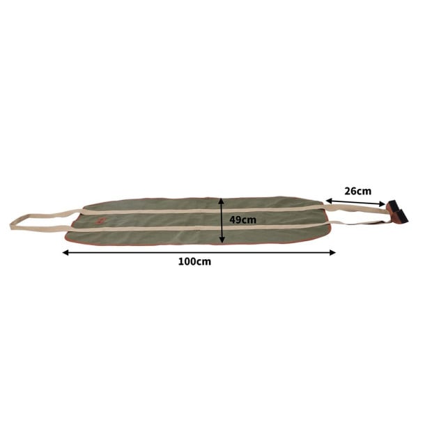 Traderight Firewood Bag Durable Canvas Leather Fire Wood Carrier Log Holder Tote Image 3