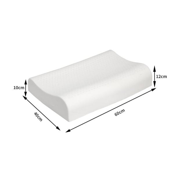 Natural Latex Pillow Removable Cover Memory Down Luxurious B-shape Image 3