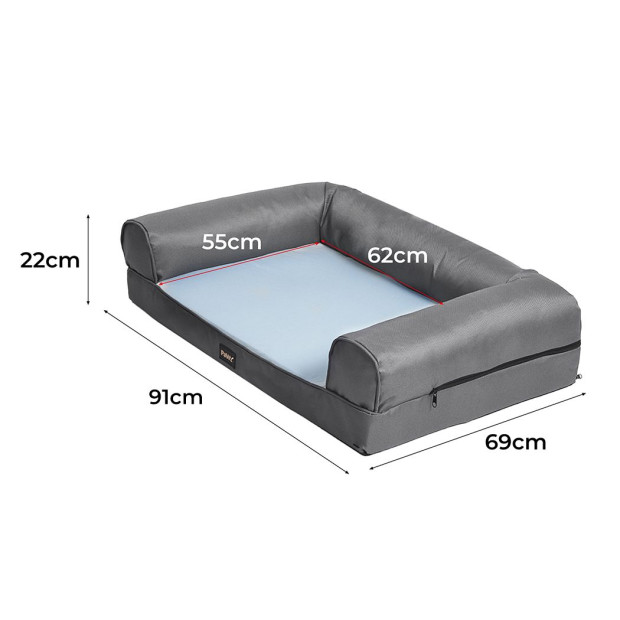 Pet Cooling Bed Dog Non-toxic Sofa Bolster Insect Prevention Summer M Image 3