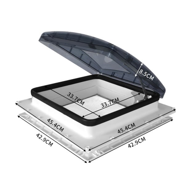 Caravan Roof Skylight Vent Hatch Pop Up Camper RV Motorhome Flyscreen Image 3