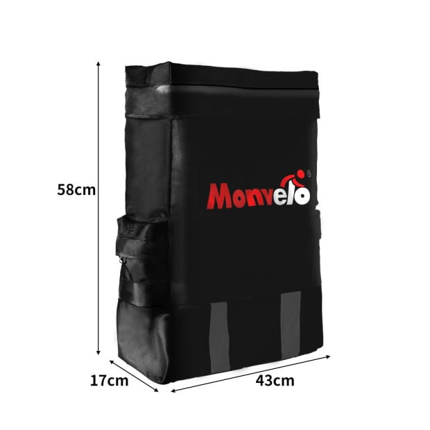 Monvelo Spare Wheel Bag Recovery Accessory Trash Storage Bin 60L BK Image 3