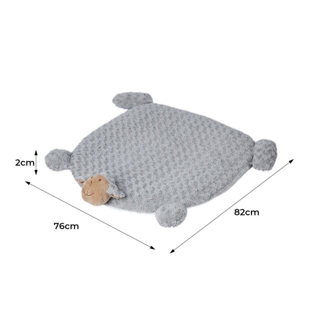 82cm Pet Bed Cat Calming Dog Squeaky Toys House Cushion Puppy Mat Grey Image 3