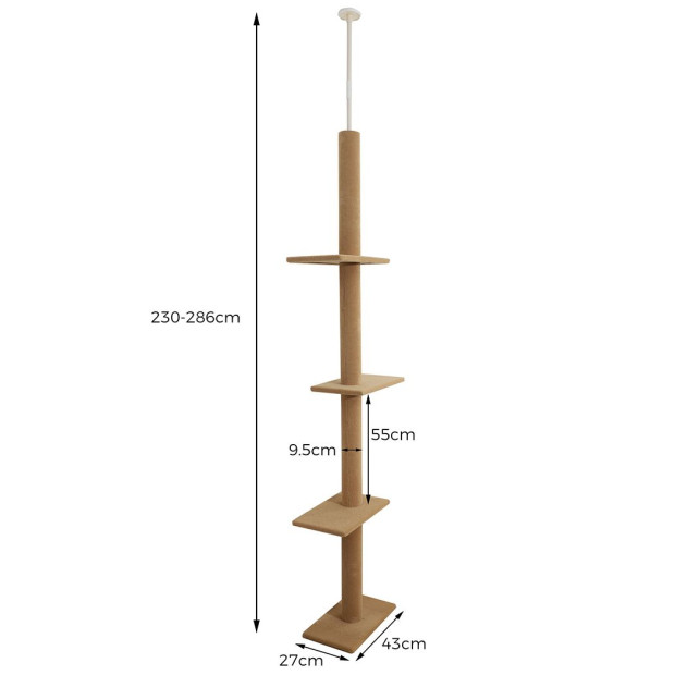 Cat Tree Tower Condo House Post Scratching Play Pet Activity Kitty Bed Image 3