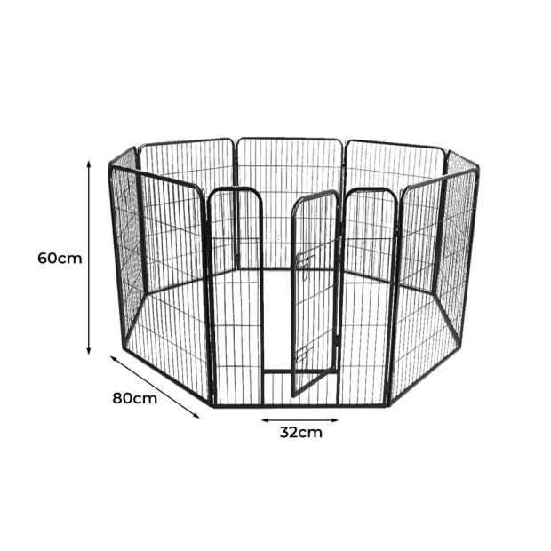 8 Panel Pet Dog Playpen Puppy Exercise Cage Fence Cat Play Pen 24 Image 3