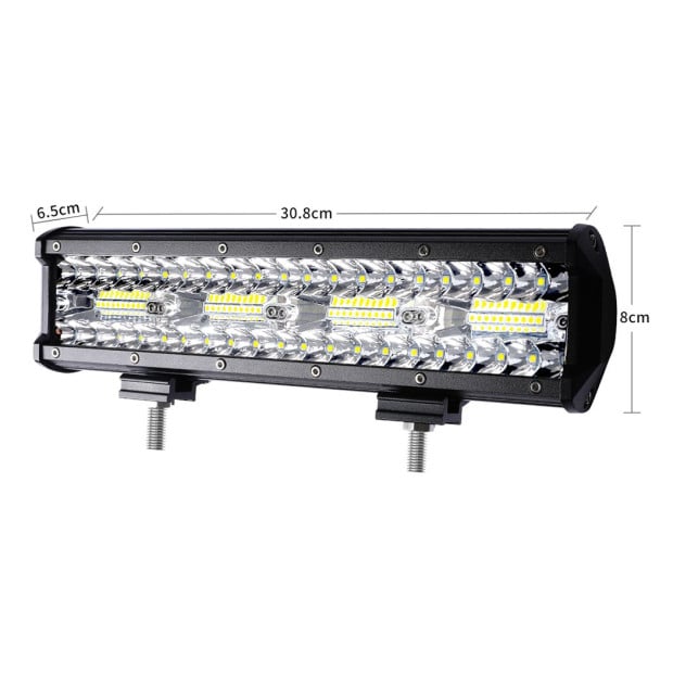 LED Light Bar Work Flood Spot Beam Lamp Offroad Caravan Strip 240W Image 3
