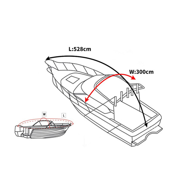 14-16 FT Boat Cover Trailer Weatherproof 600D Marine Heavy Duty Image 3