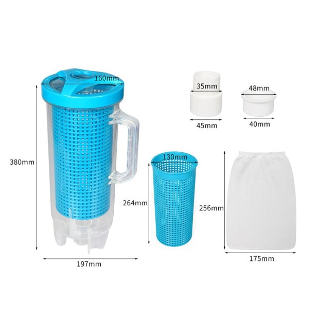 Pool Leaf Canister Suction Catcher Cleaner Ground Swimming Eater L Image 3
