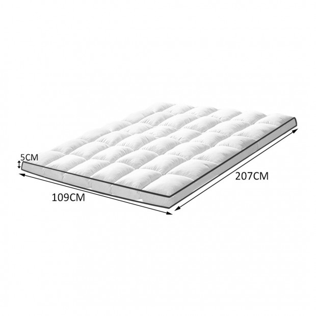 Luxury Bedding Pillowtop Mattress Topper Mat Pad Protector King Single Image 3