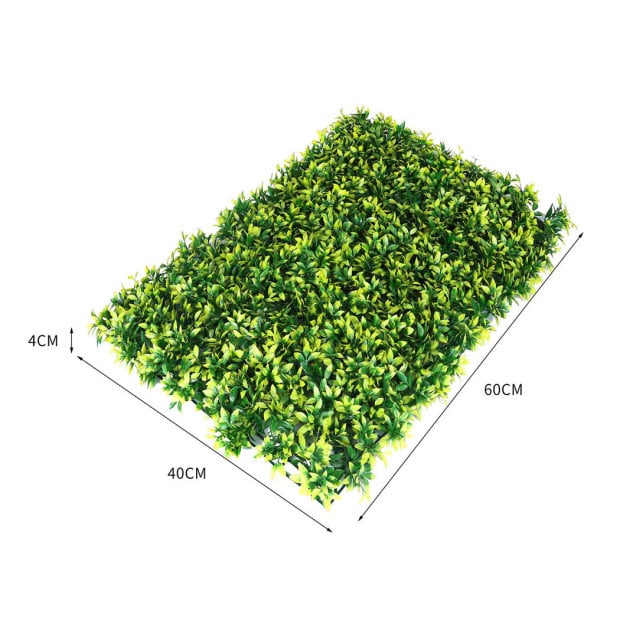 10x Artificial Boxwood Hedge Fence Fake Vertical Garden Green Outdoor Image 3