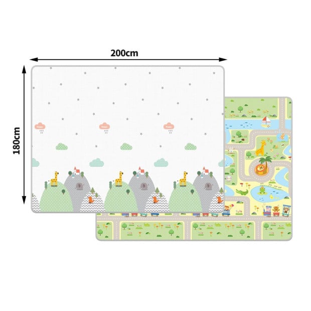 Kids Play Mat Baby Crawling Pad Floor Foldable XPE Foam Non-slip Star Image 3