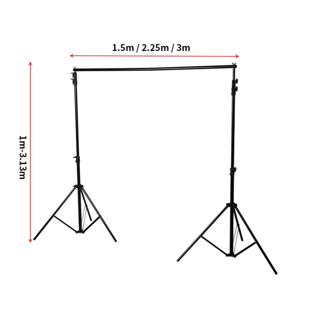 Backdrop Stand Screen Photo Background Suport Kit 3.13m x 3m Type 2 Image 3
