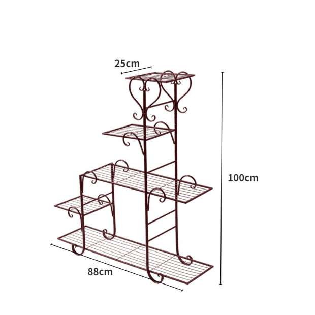 Plant Stand New Design Flower Pot Corner Shelf Bronze Type 2 Image 3