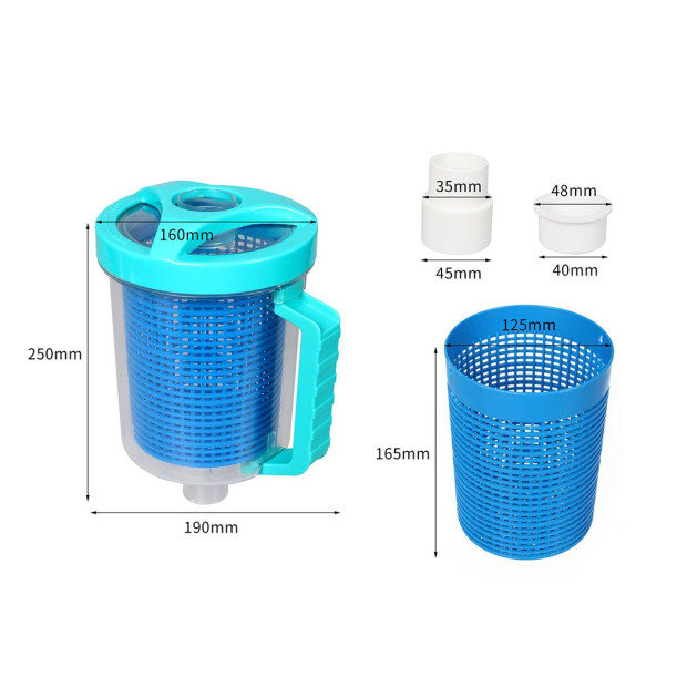 Pool Leaf Canister Suction Catcher Cleaner Ground Swimming Eater M Image 3