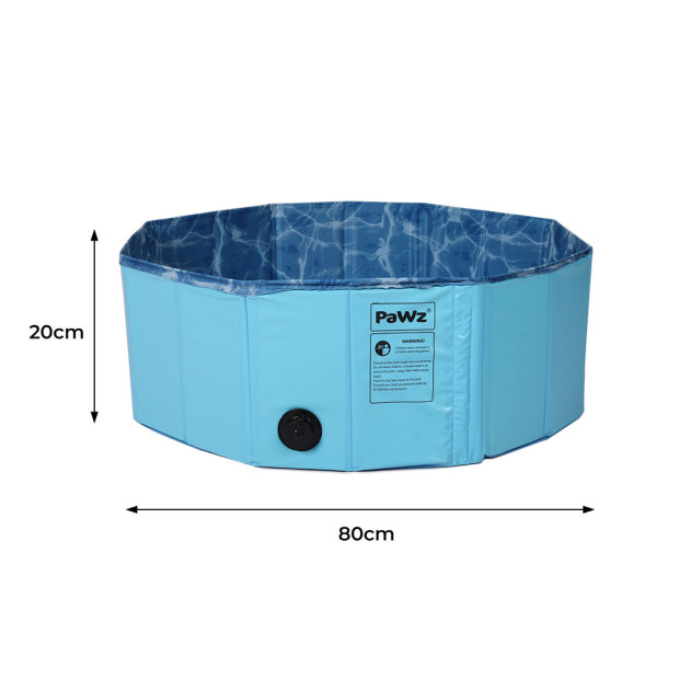 Portable Pet Swimming Pool Kids Dog Cat Washing Bathtub Outdoor Small Image 5