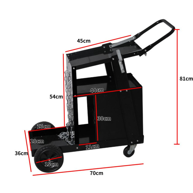 Welding Cart Trolley Drawer Welder Cabinet Plasma Cutter Bench Image 3