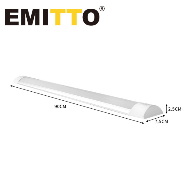 LED Batten Light Ceiling Linear Microwave Sensor Daylight 30W Image 3