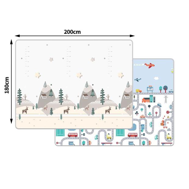 Kids Play Mat Baby Crawling Pad Floor Foldable XPE Foam Non-slip Cloud Image 3
