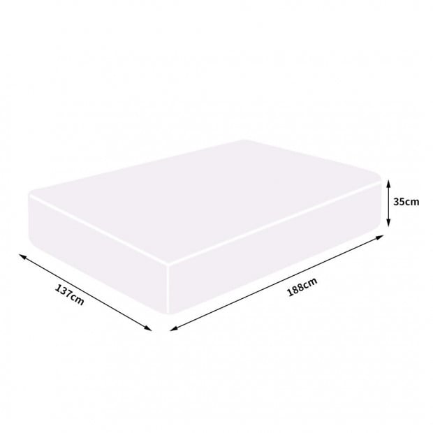 DreamZ Mattress Protector 70% Bamboo Hypoallergenic Cover Double Image 3