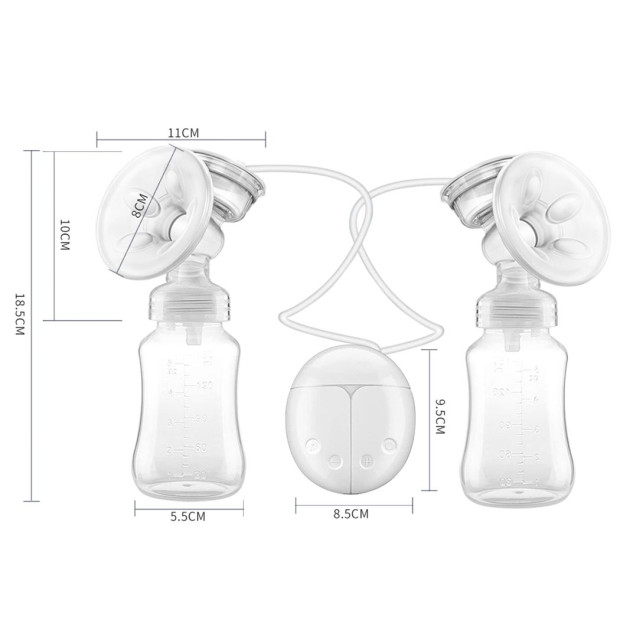 Electric Breast Pump Automatic Milk Suction Double Side Baby Feeder Image 3