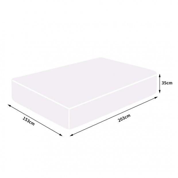 DreamZ Mattress Protector Topper 70% Bamboo Hypoallergenic Sheet Queen Image 3