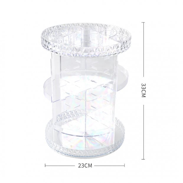 Makeup Organiser Acrylic Rotating Cosmetic Organizer Holder Clear Image 3