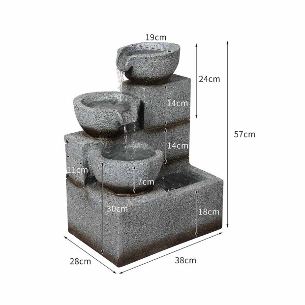 Garden Outdoor Solar Fountain Water Bird Bath Power Pump Kit Indoor Image 3