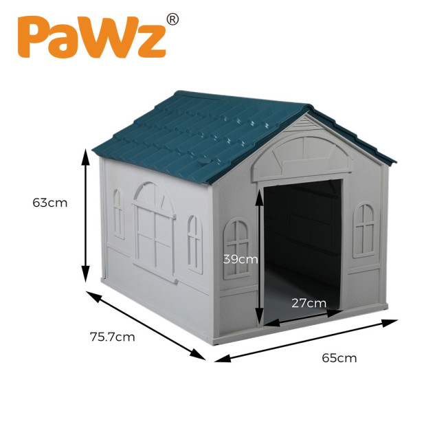 Dog Kennel Outdoor Indoor Pet Garden House Weatherproof Large Image 3