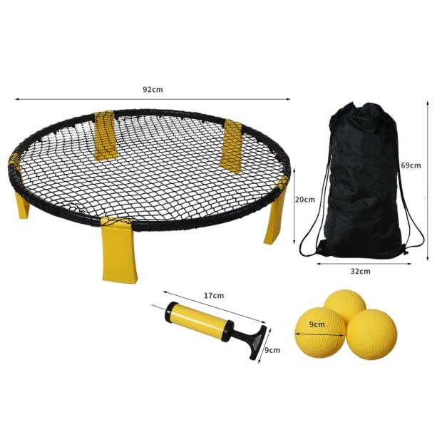 Spikeball Kit Spike Ball Set Outdoor Game Garden Net Mini Volleyball Image 4