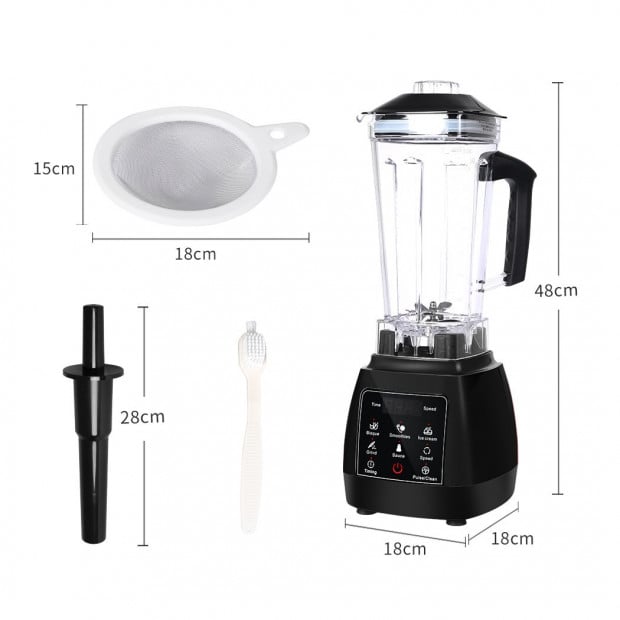 2L Commercial Blender Mixer Food Processor Kitchen Juicer Ice Crush Image 3