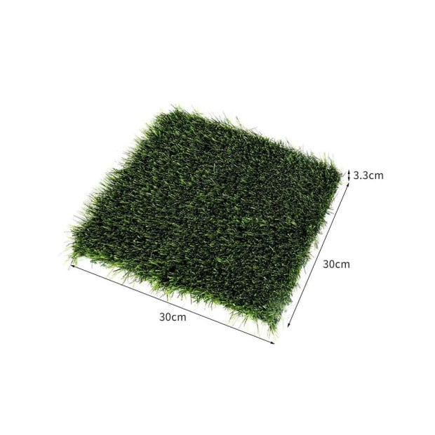 30x Artificial Grass Floor Tile Garden Indoor Outdoor Lawn Image 3
