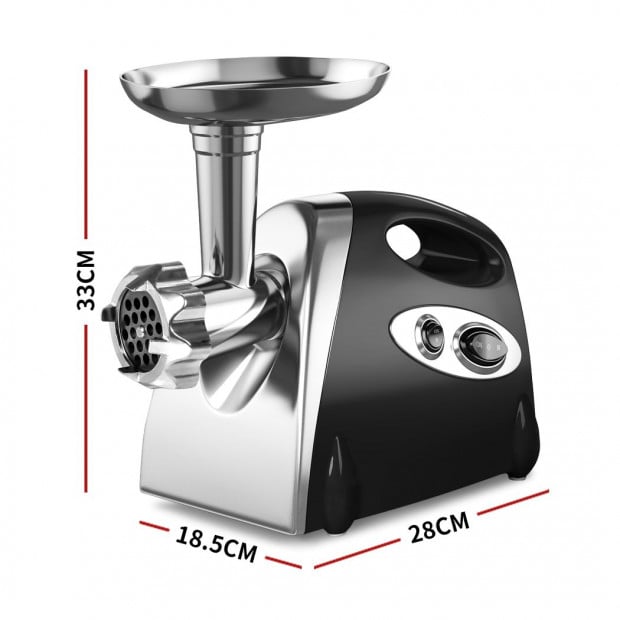 2800W Electric Meat Grinder Mincer Sausage Filler Kitchen Black Image 3