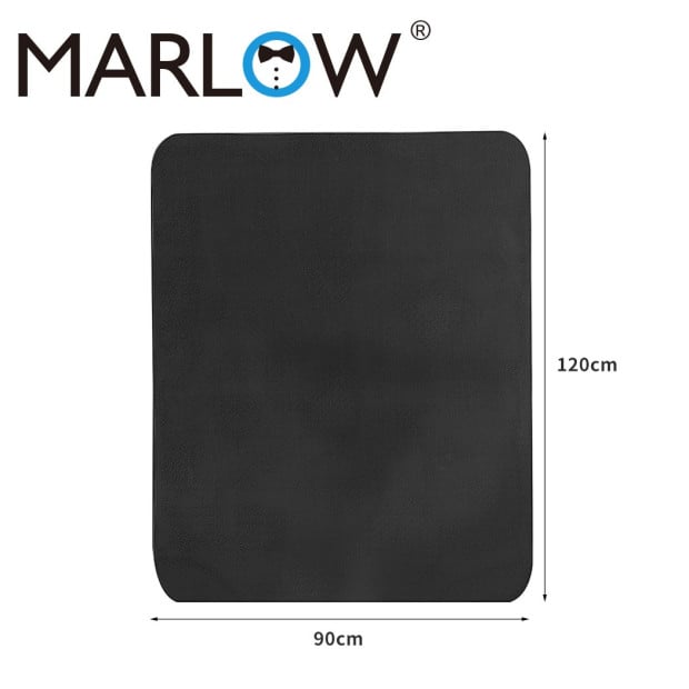 Marlow Chair Mat Office Carpet Floor Protectors Black 120X90 Image 3