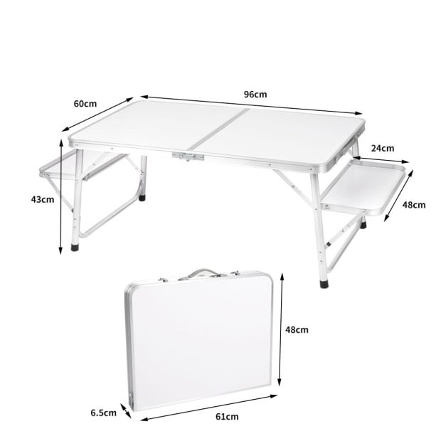 Camping Table Chair Set Folding Portable Outdoor Picnic BBQ Desk Image 3