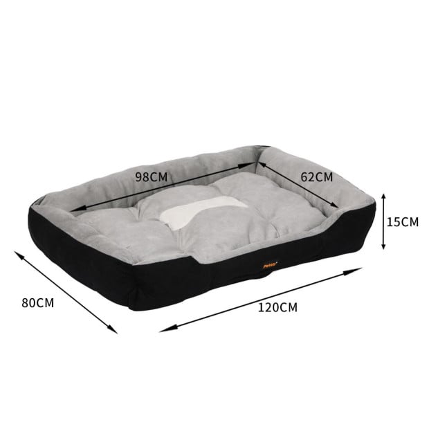 Pet Bed Dog Bedding Mattress Mat Cushion Soft Pad Pads Mats XXL Black Image 3
