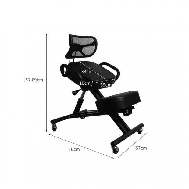 Kneeling Chair Office Home Knee Seat Posture Back Pain Stretch Rest Image 3