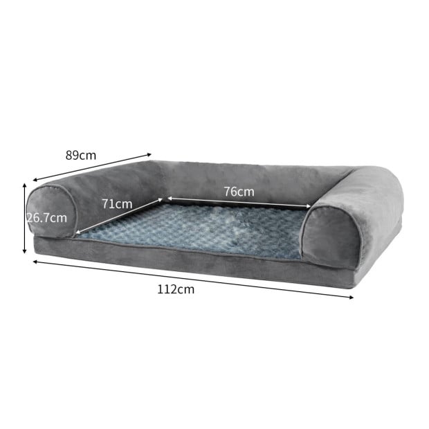 Pet Bed Sofa Dog Beds Soft Warm Mattress Cushion Pillow Mat Plush XL Image 3
