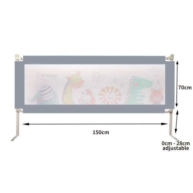 Kids Baby Safety Bed Rail Folding Child Toddler Protector Small Image 3