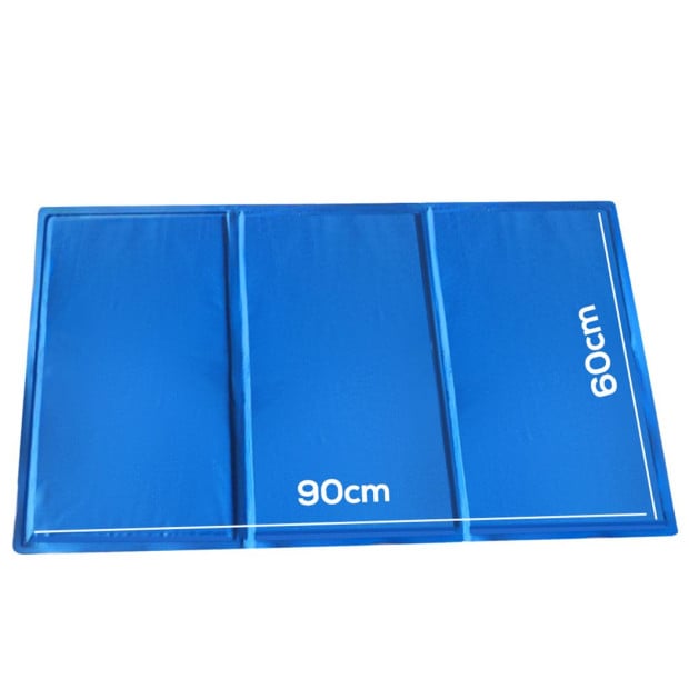 Pet Cooling Mat Gel Mat Bed Cool Pad Non-Toxic Summer - 90cm x 60cm Image 3