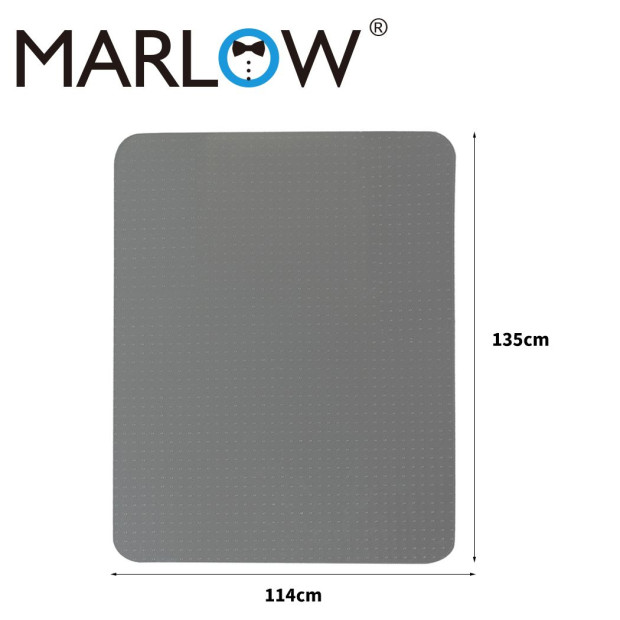 Chair Mat Office Carpet Floor Protector Computer Work 135cm x 114cm Black Image 3